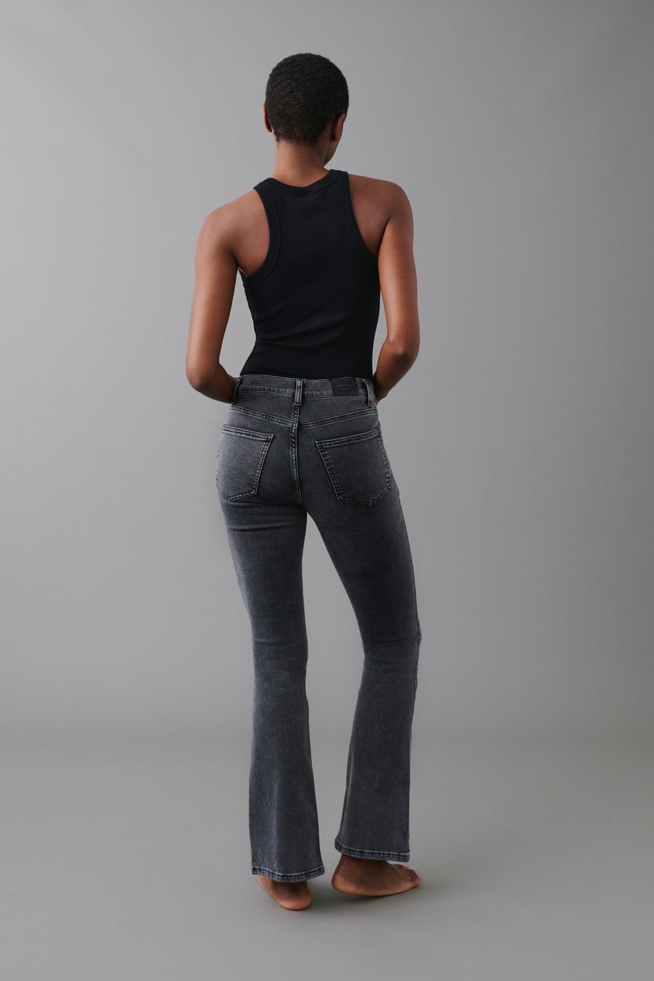 Low petite bootcut jeans