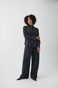 Wide tailored trousers