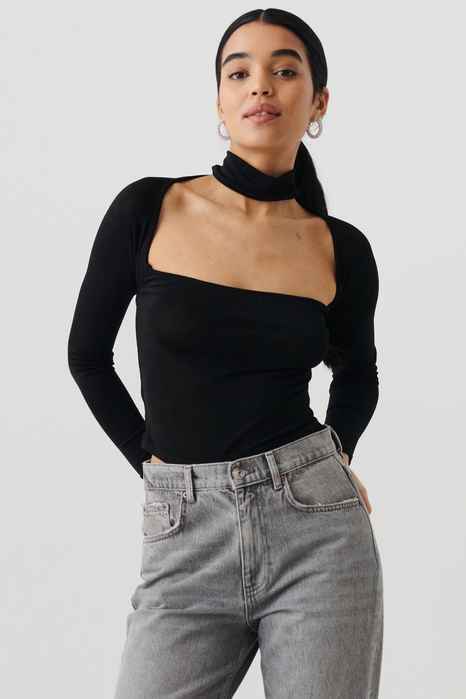 longsleeve choker top