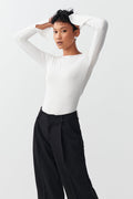 soft touch crew neck top