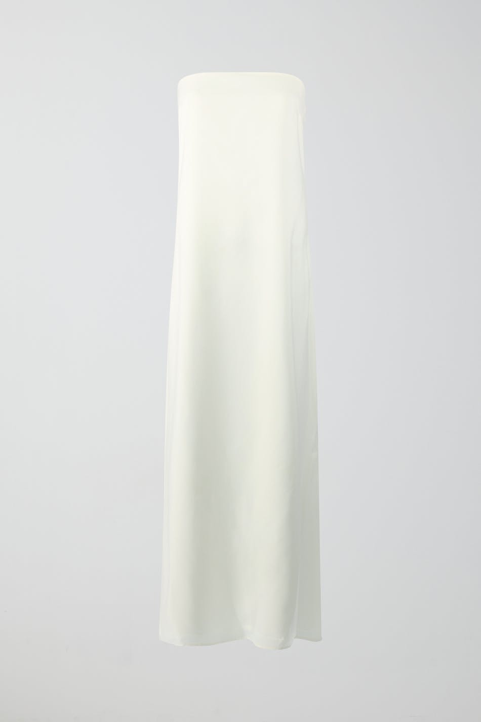 Satin tube maxi dress