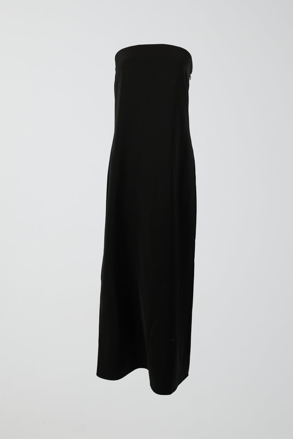 Satin tube maxi dress