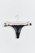 rhinestone lace thong