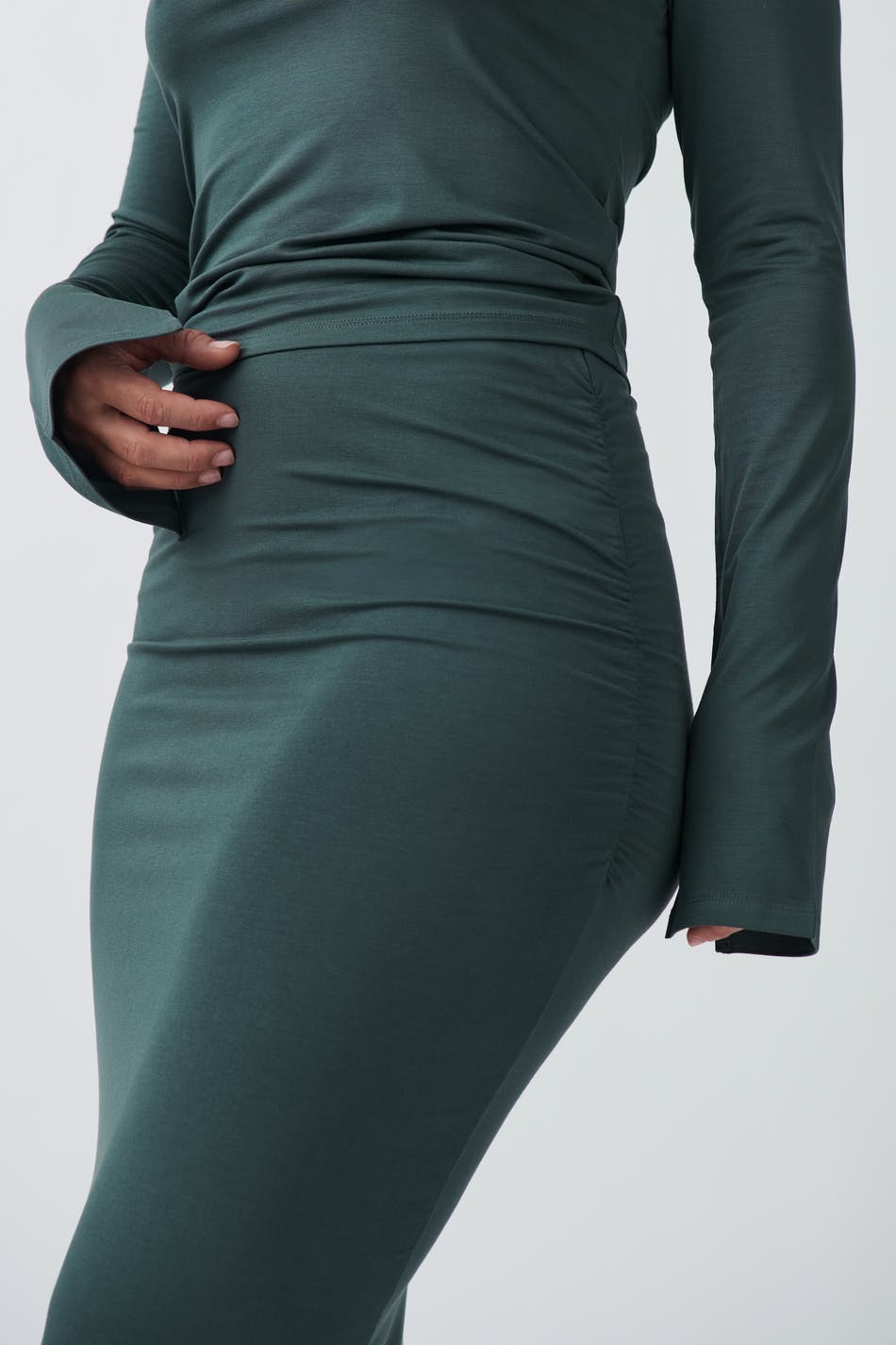 Soft touch ruched skirt