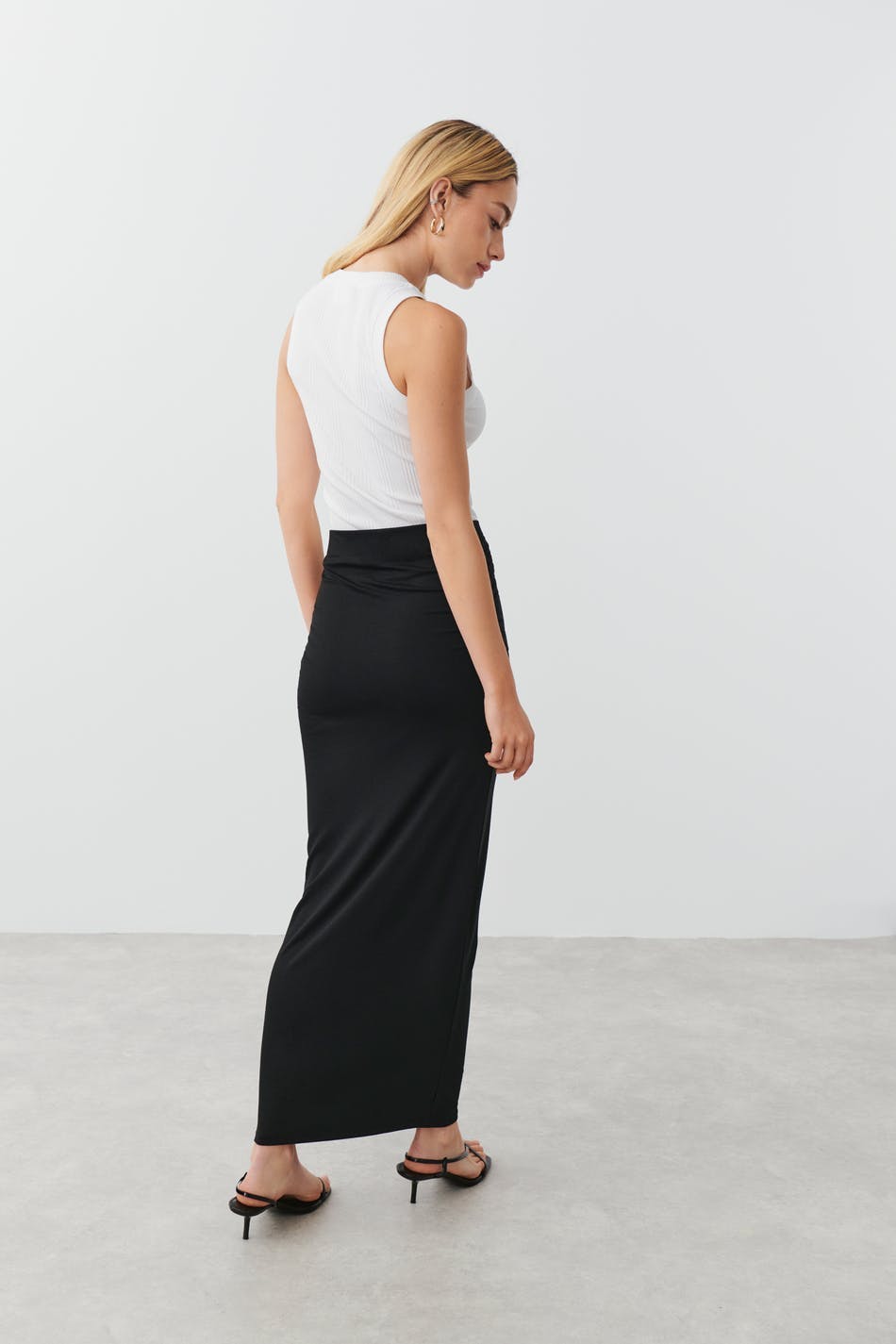 Soft touch ruched skirt