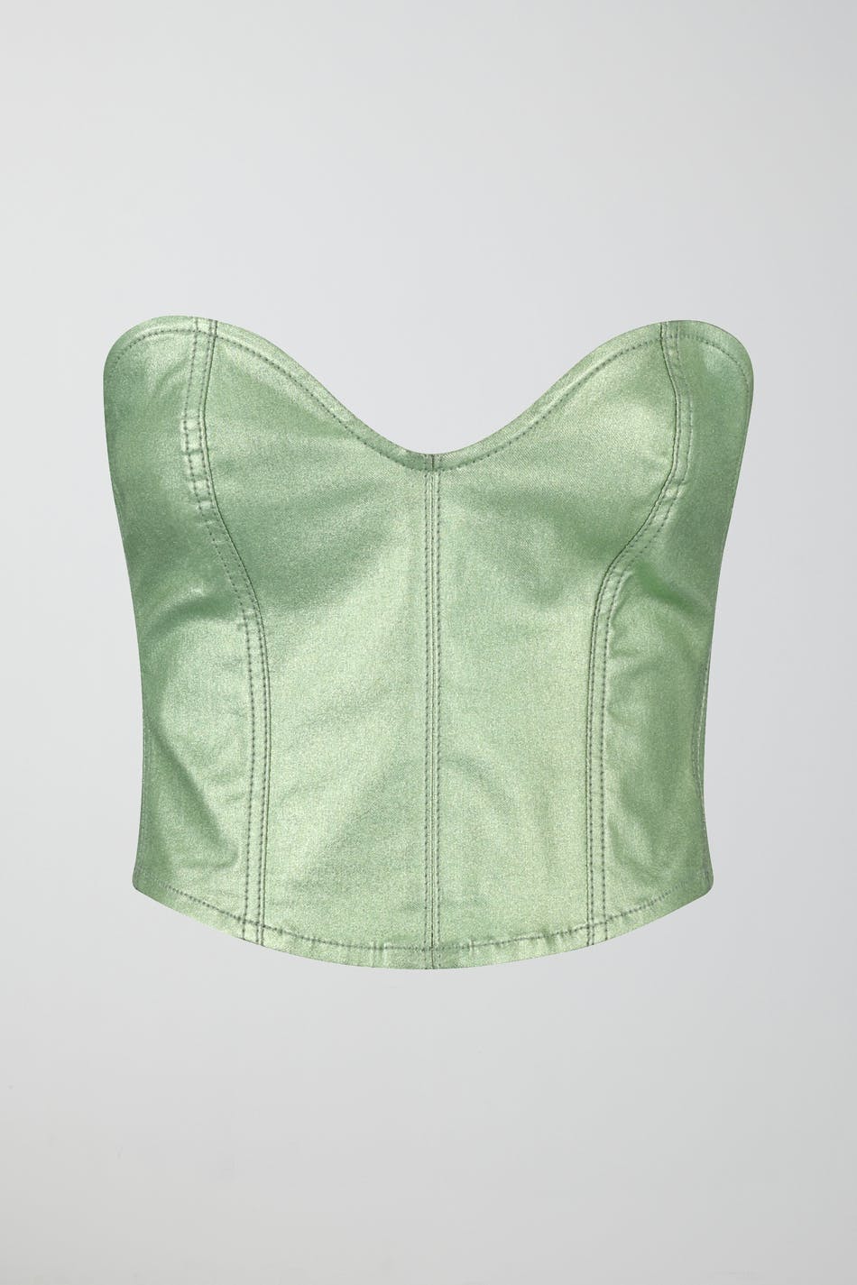Metallic corset