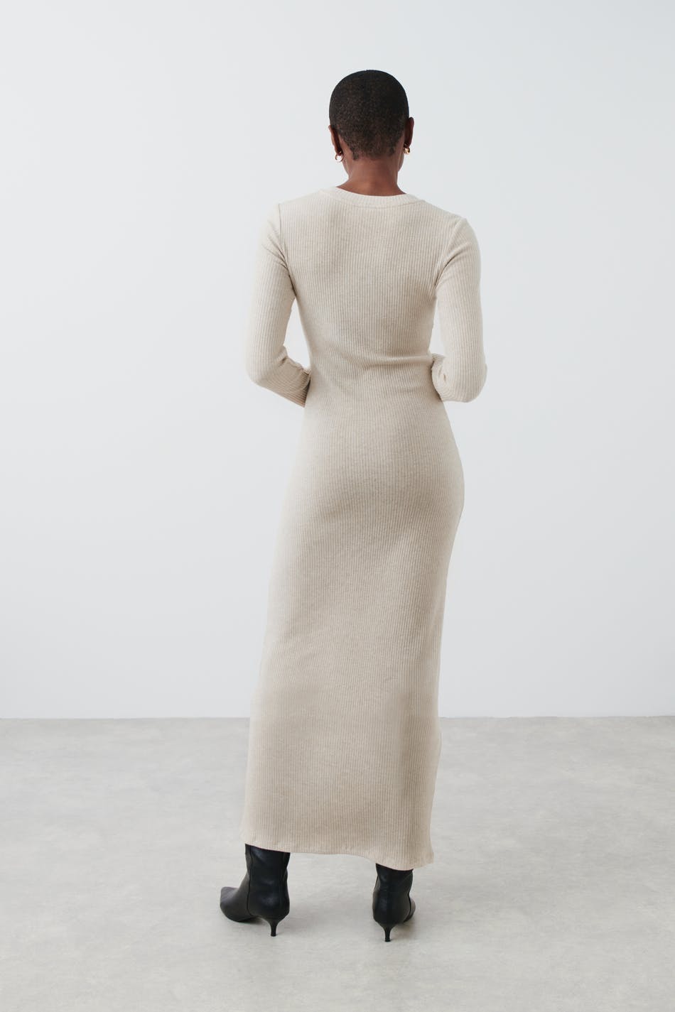 Rib glitter dress