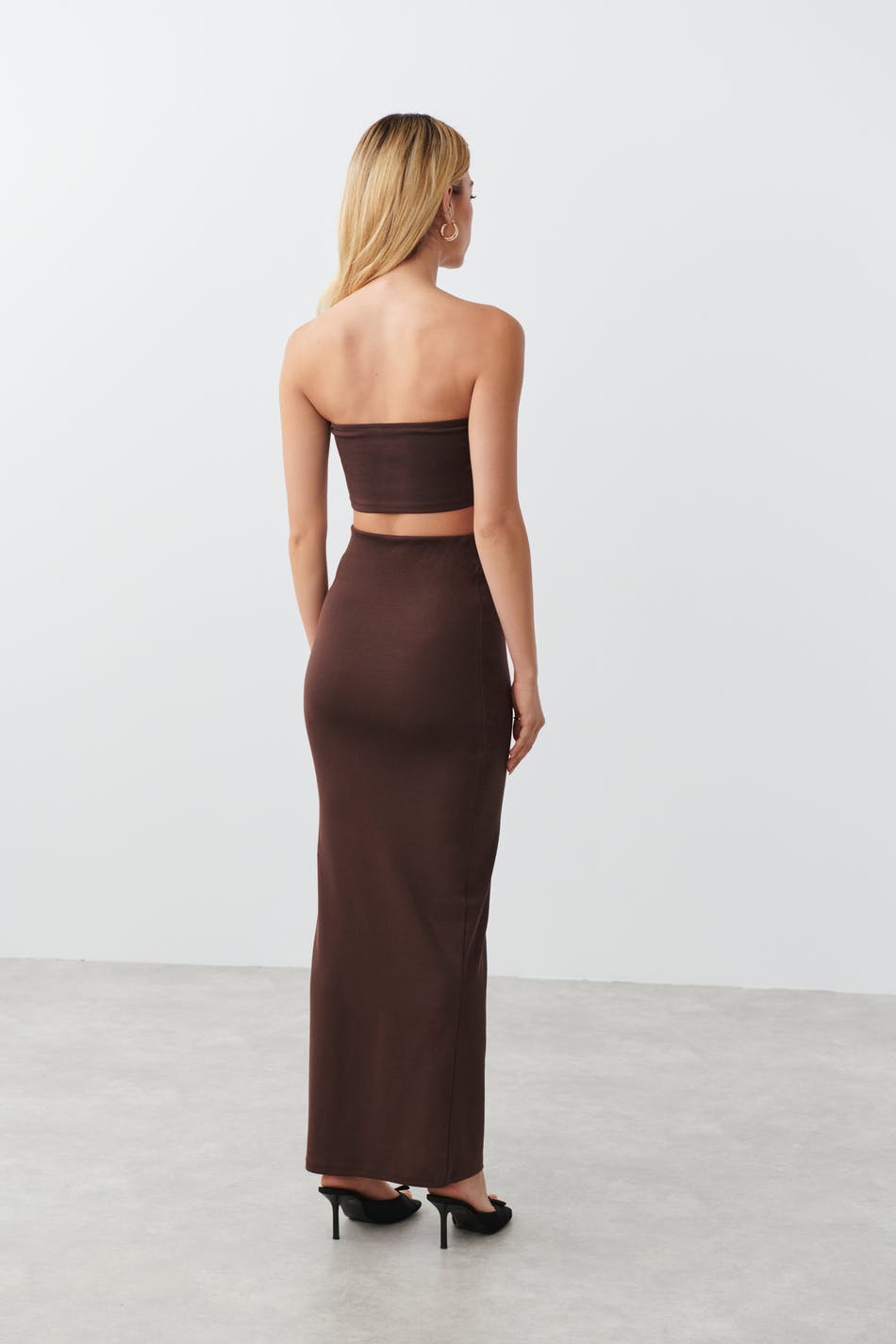 stretchy maxi skirt