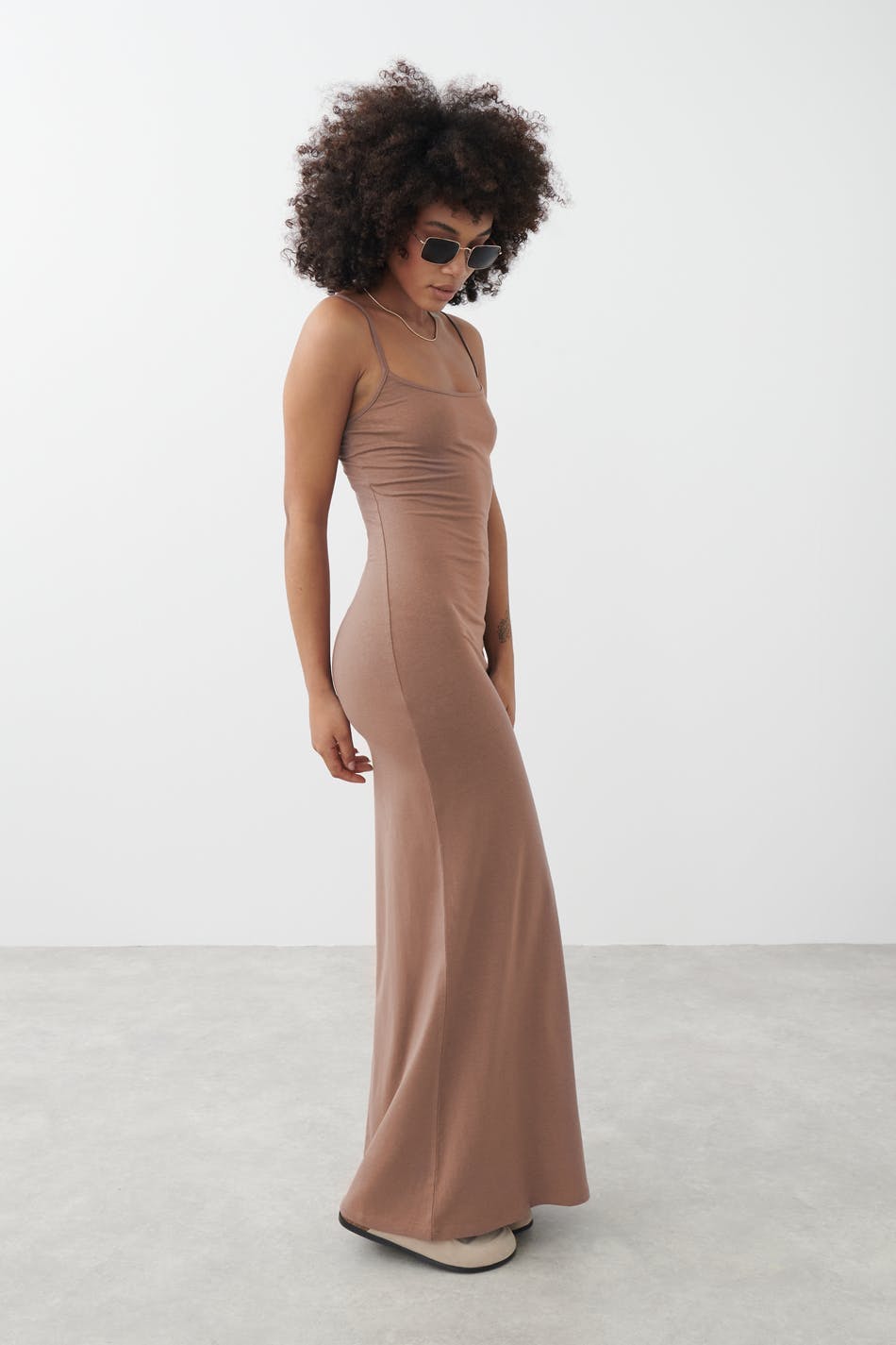 Maxi slip dress