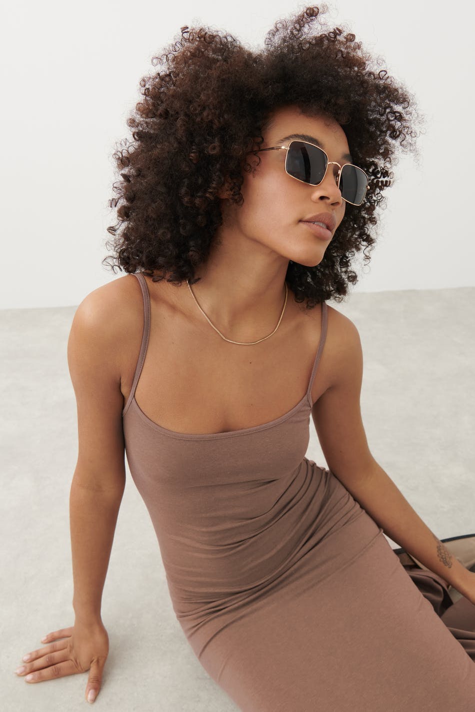 Maxi slip dress