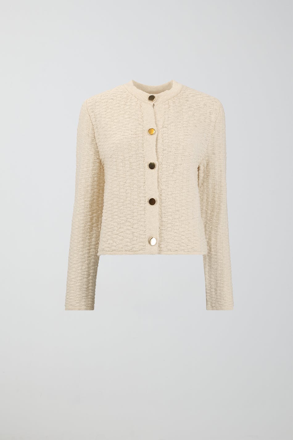 Knitted gold button cardigan