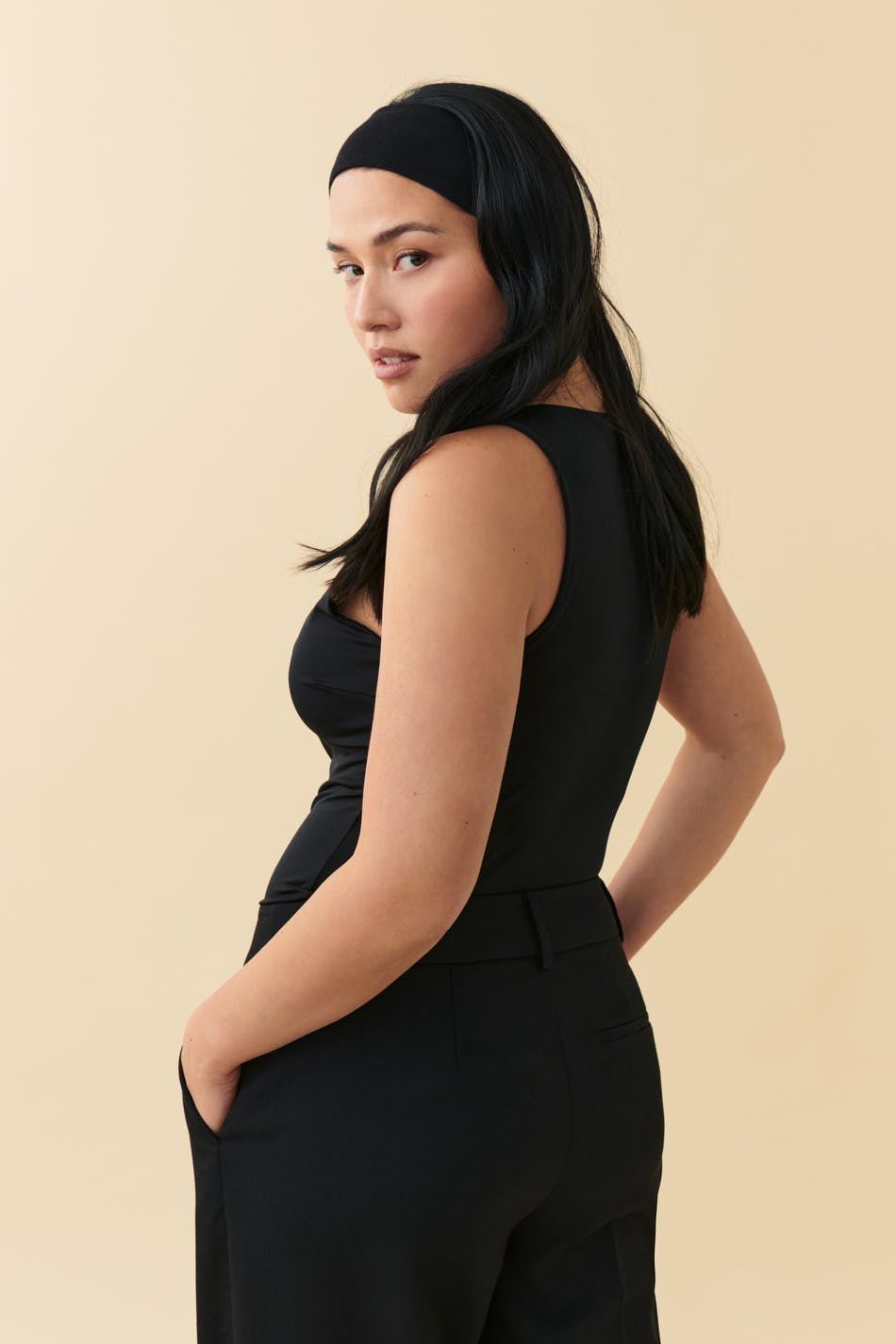 Deep v neck micro body