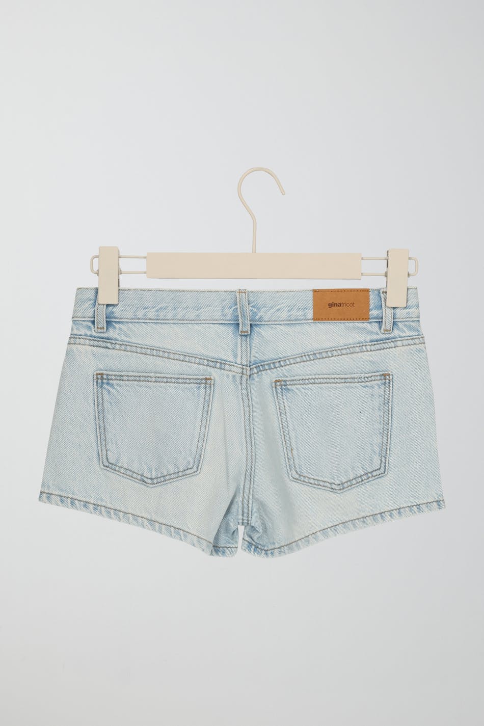 Y rhinestone denim shorts