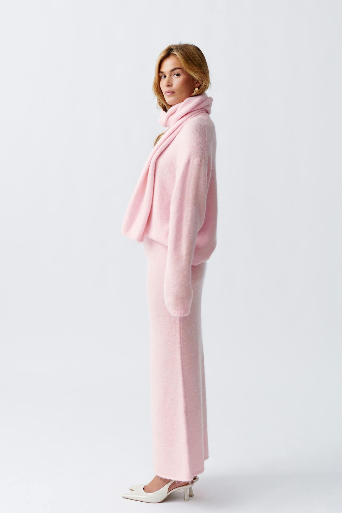 knitted maxi skirt