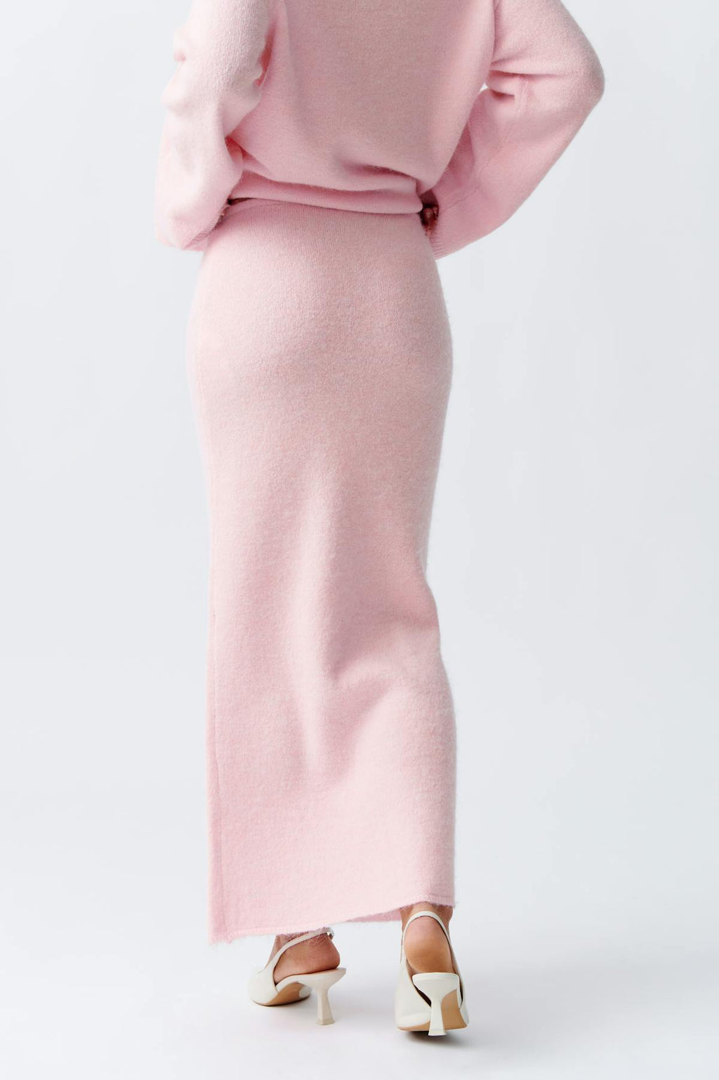knitted maxi skirt