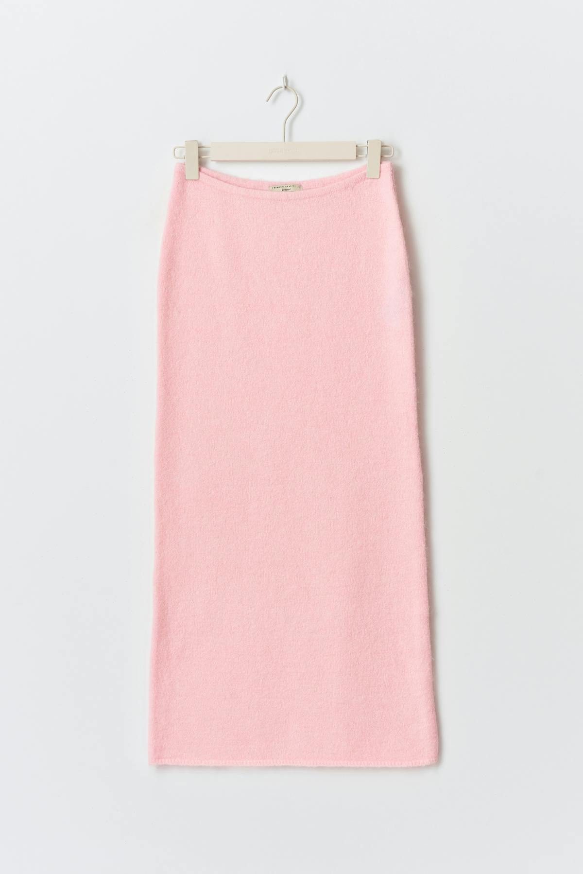 knitted maxi skirt