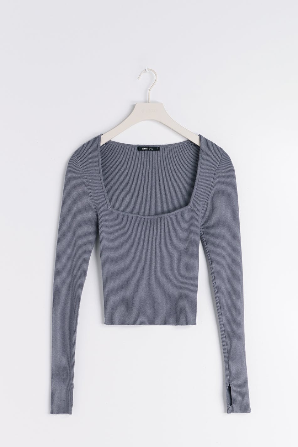 Knitted squareneck top