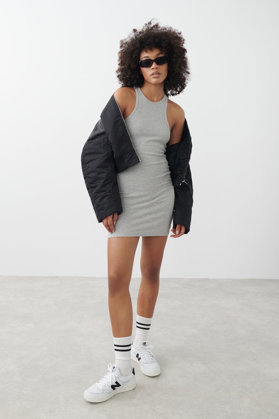 Rib mini dress