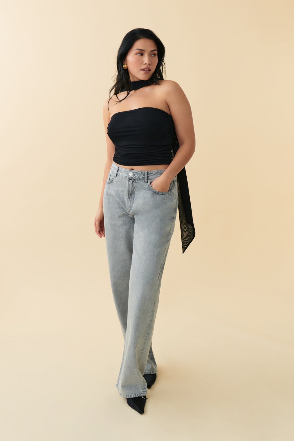Mesh tube top