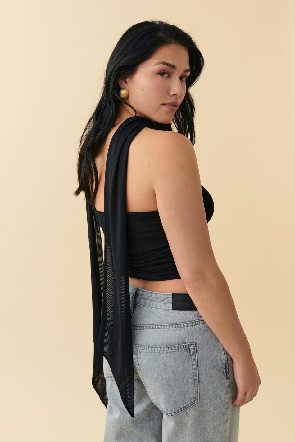 Mesh tube top