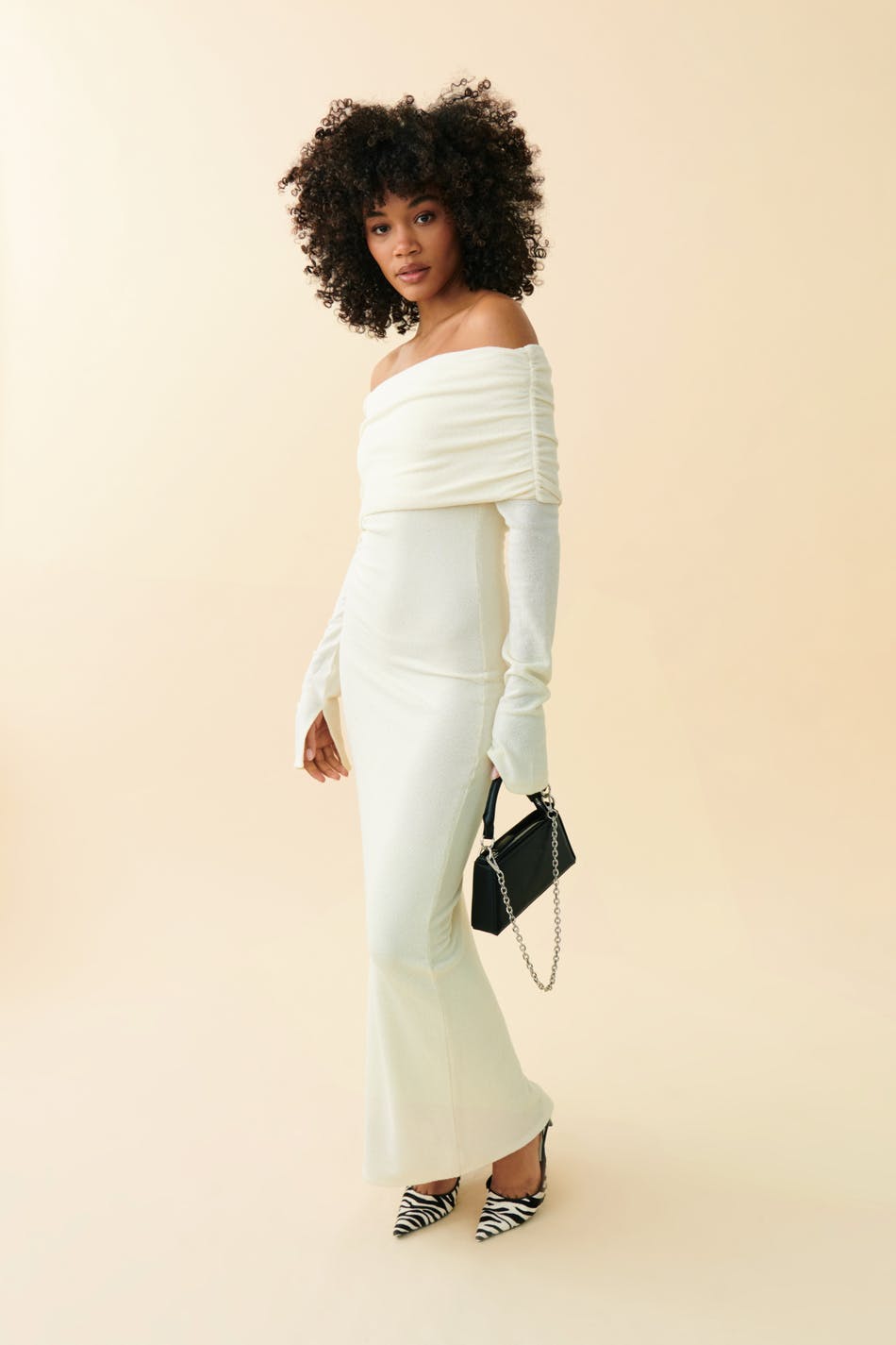 Off shoulder maxi dress