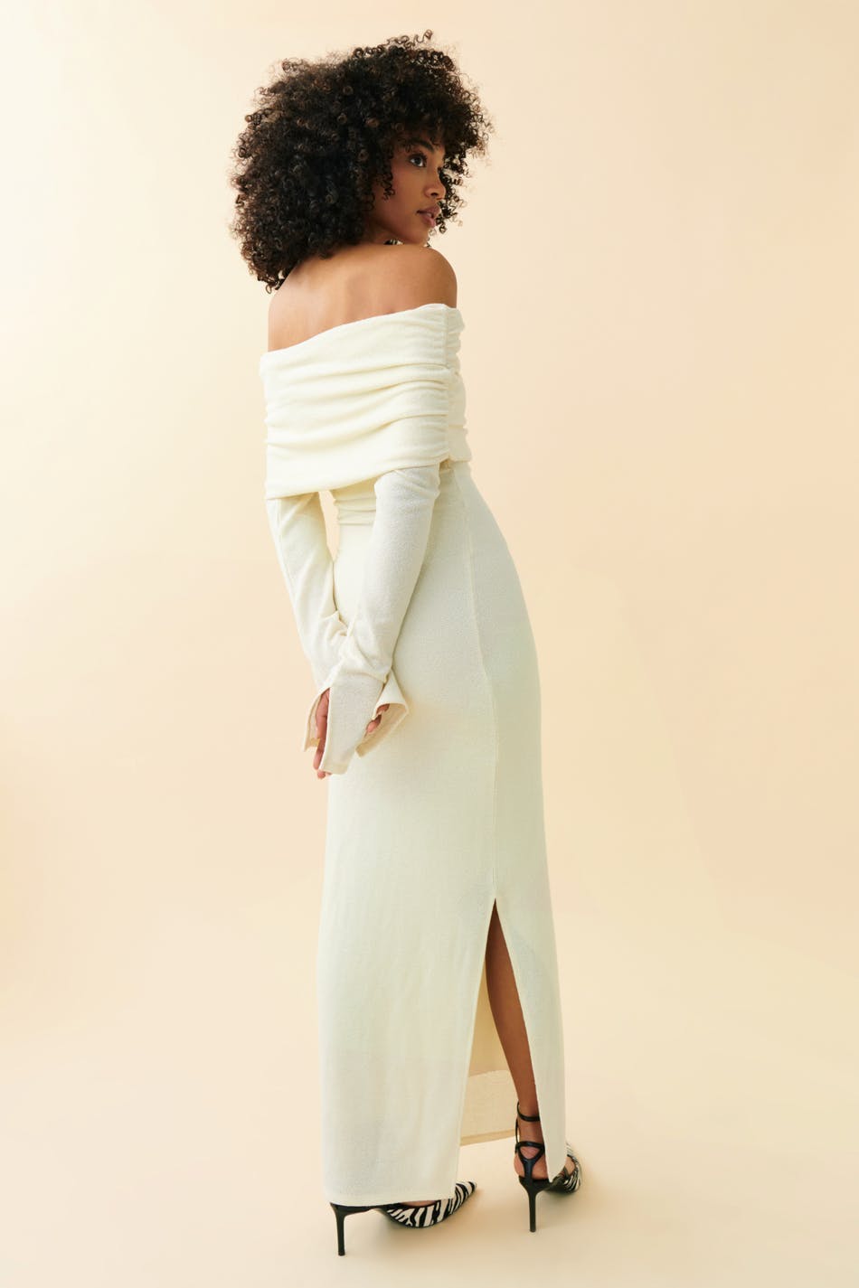 Off shoulder maxi dress