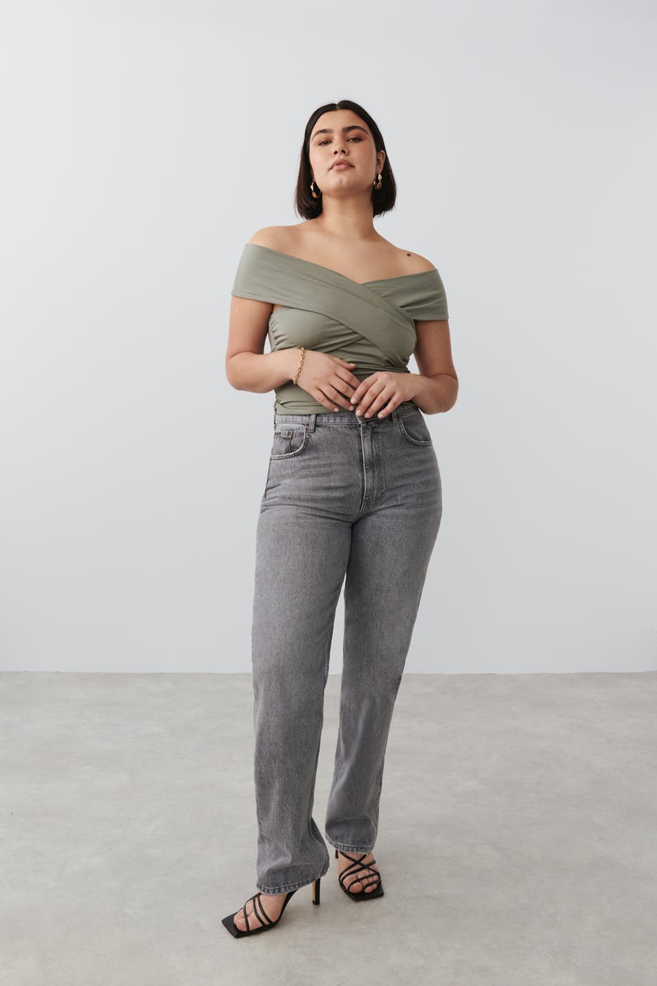 Soft touch wrap top