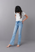 Bootcut rhinestone jeans