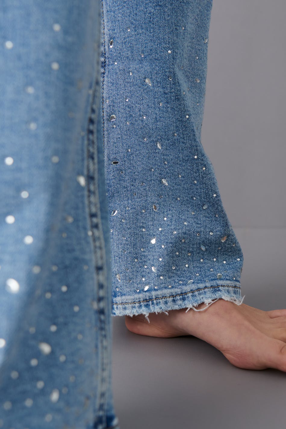 Bootcut rhinestone jeans