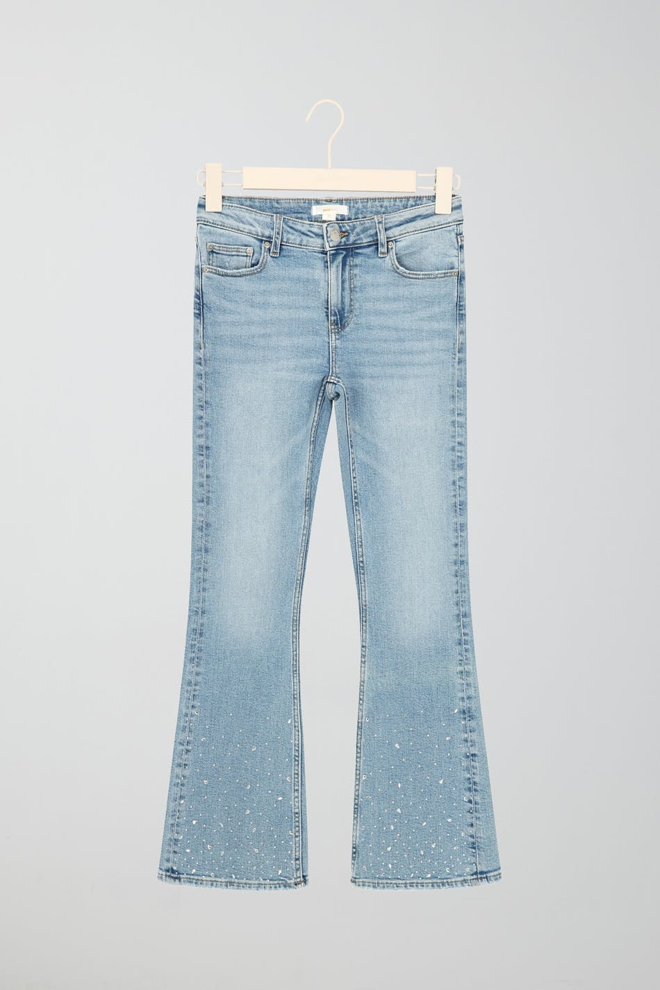 Bootcut rhinestone jeans