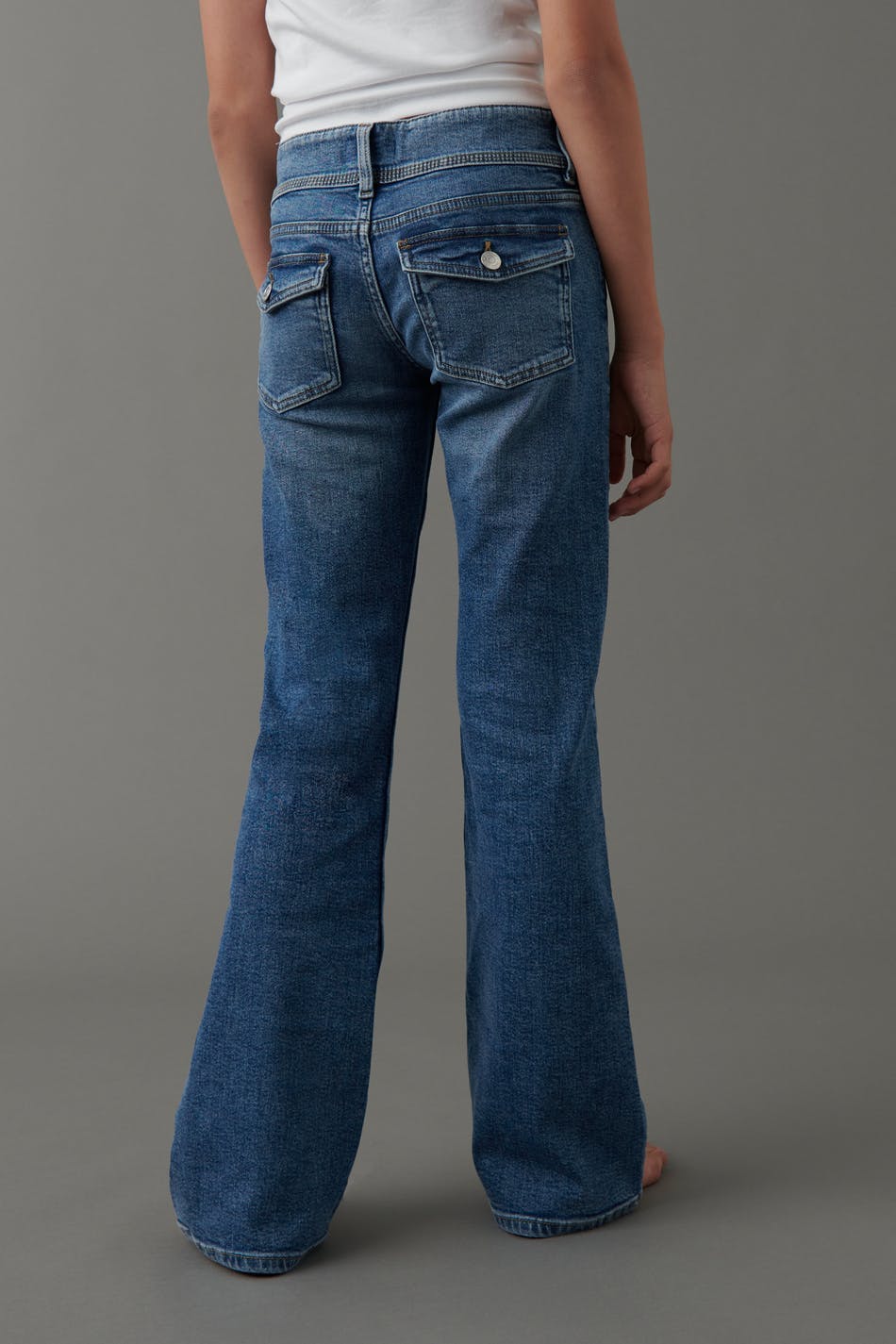 Flare pocket jeans