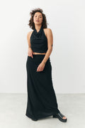 Low waist maxi skirt