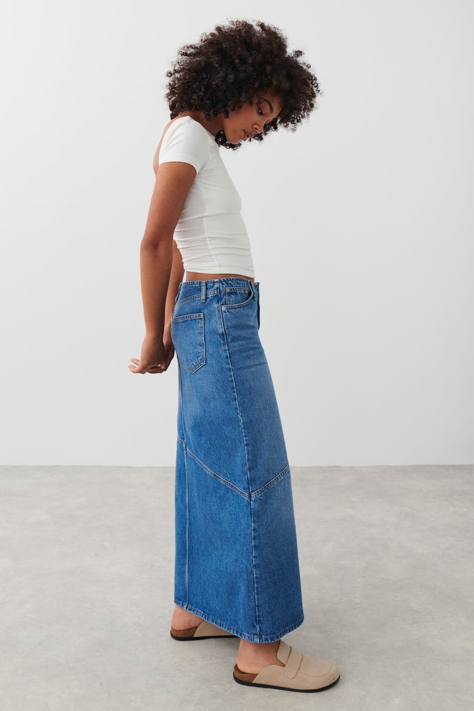Soft touch low back top