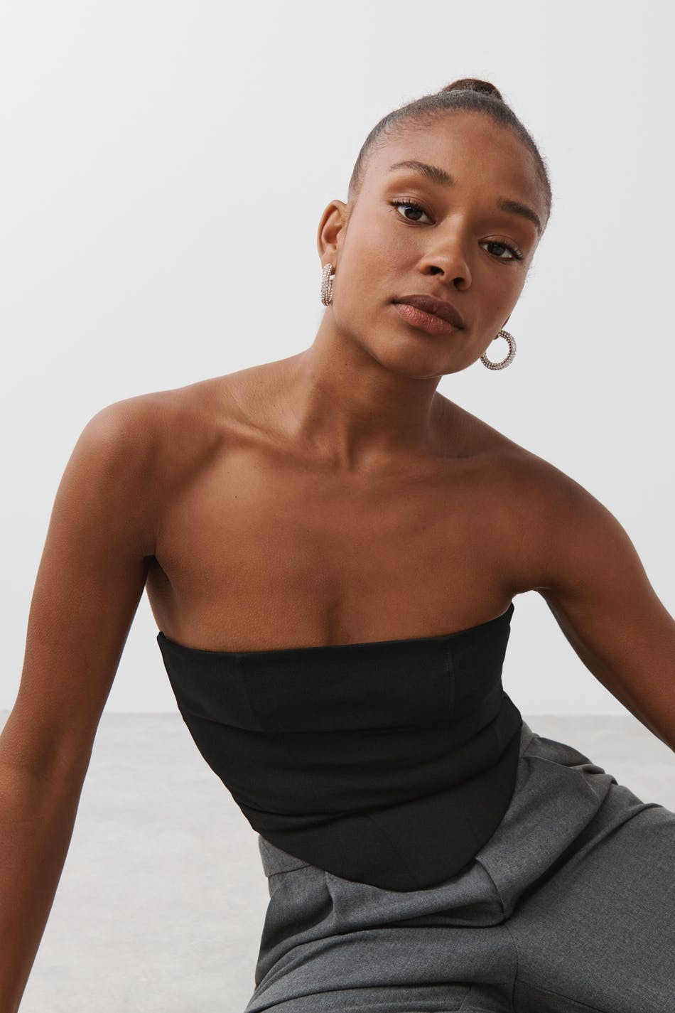 Corset tube top