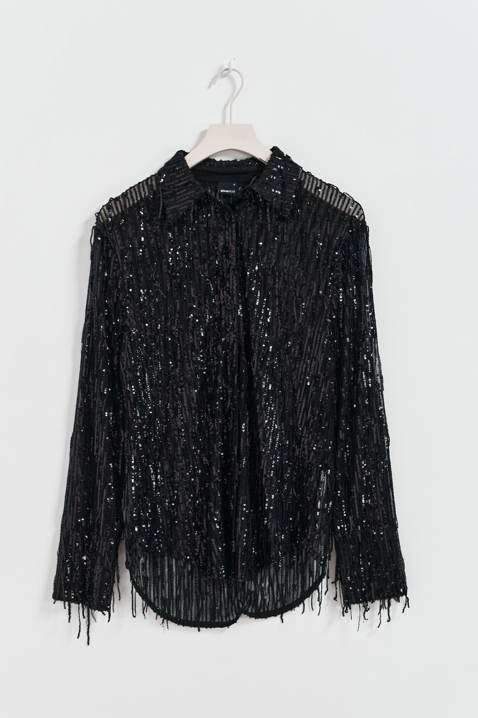 Fringe sequin shirt