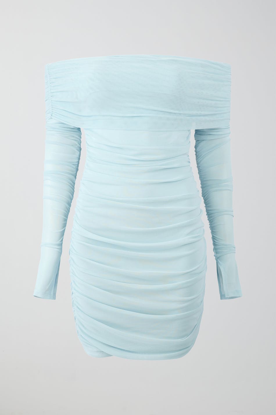 Ruched offshoulder dress