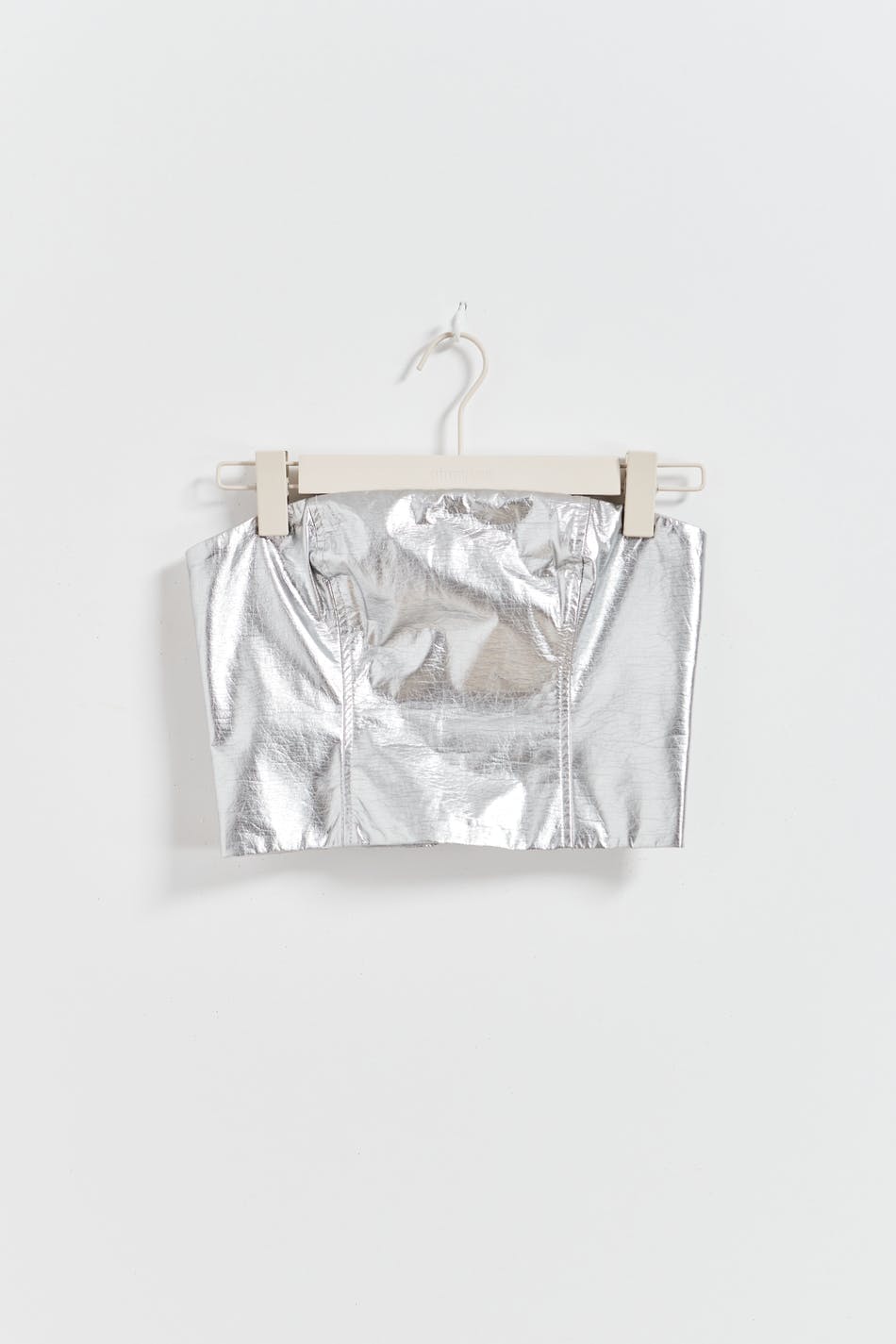 Silver tube top