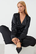 Satin fitted top