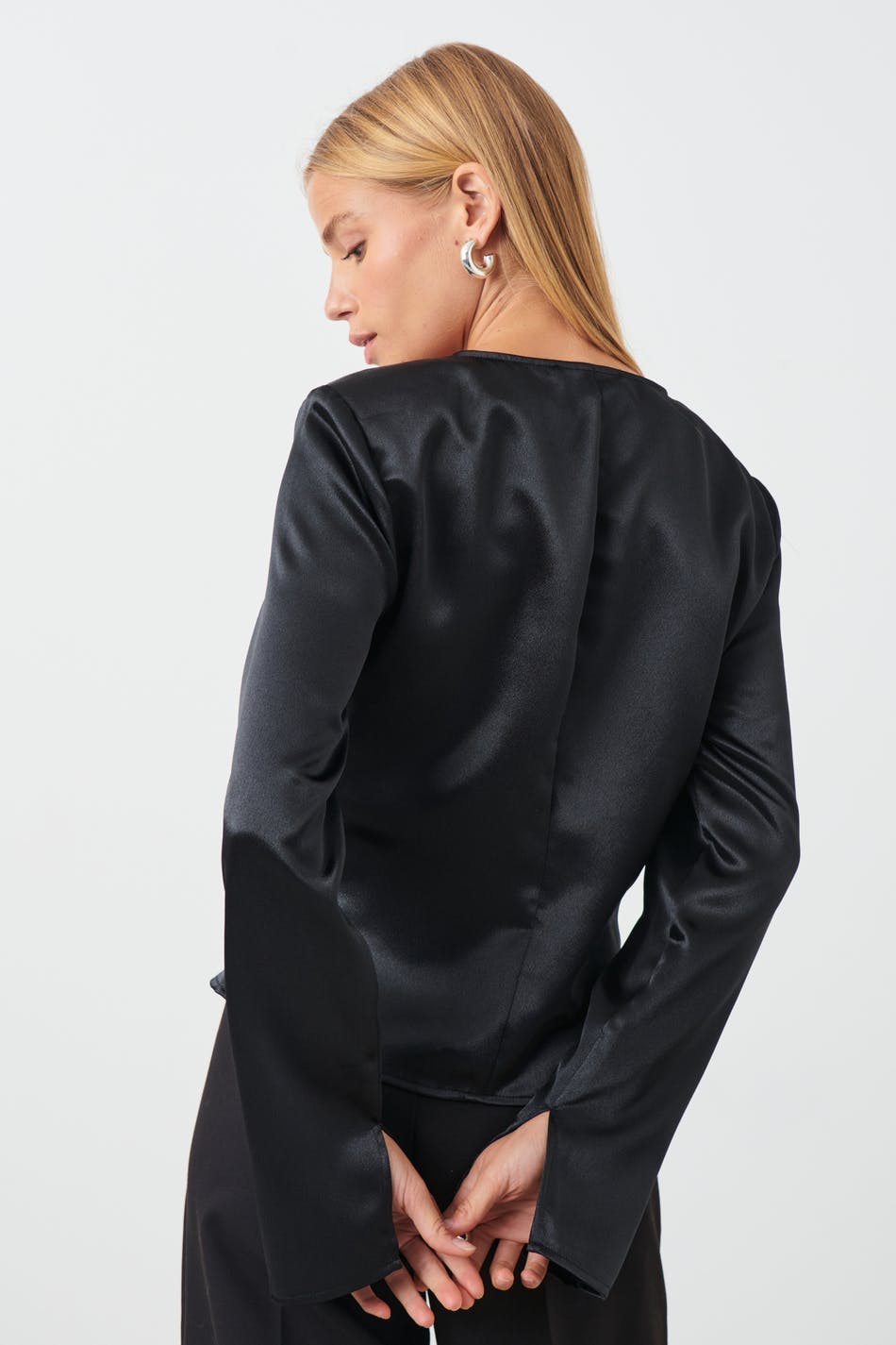 Satin fitted top