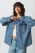 Oversize denim shirt