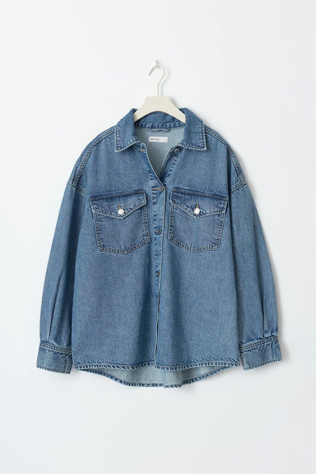 Oversize denim shirt