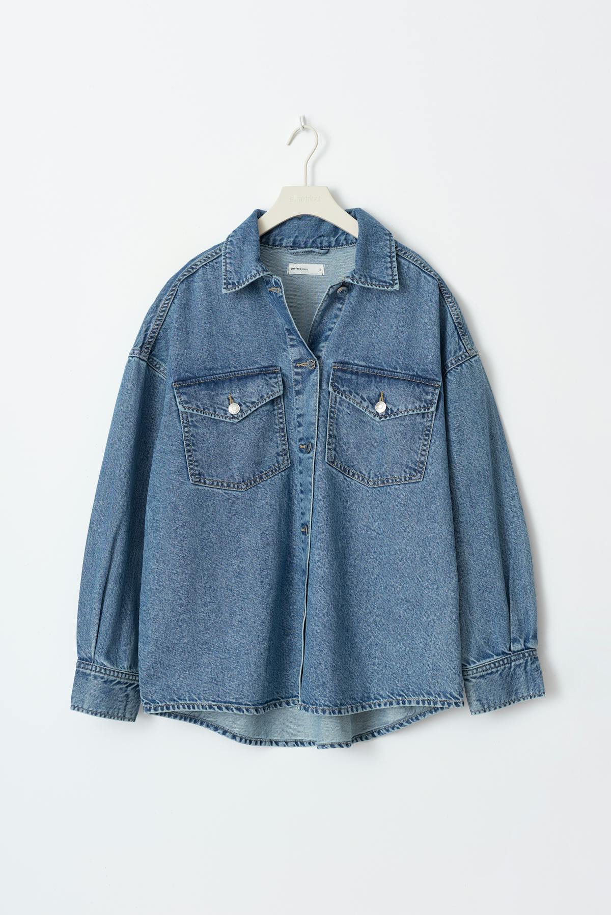 Oversize denim shirt