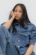 Oversize denim shirt