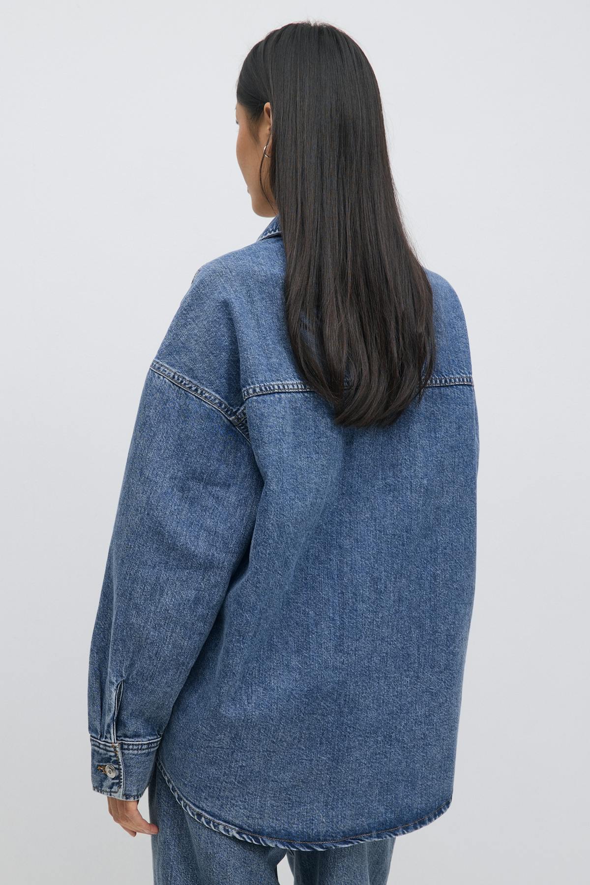 Oversize denim shirt