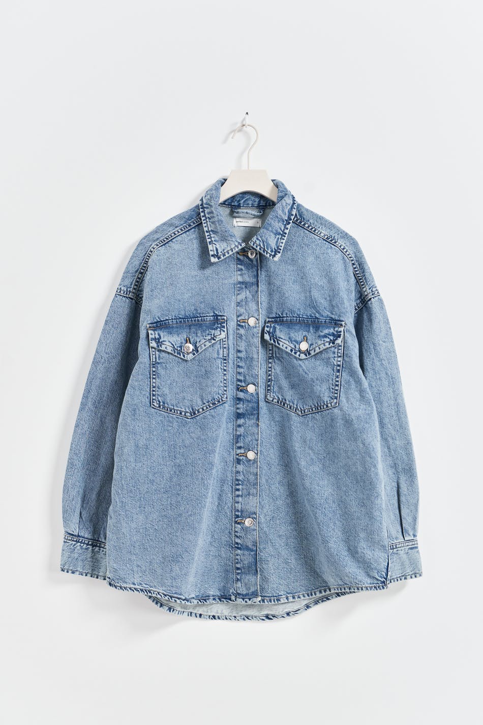 Oversize denim shirt