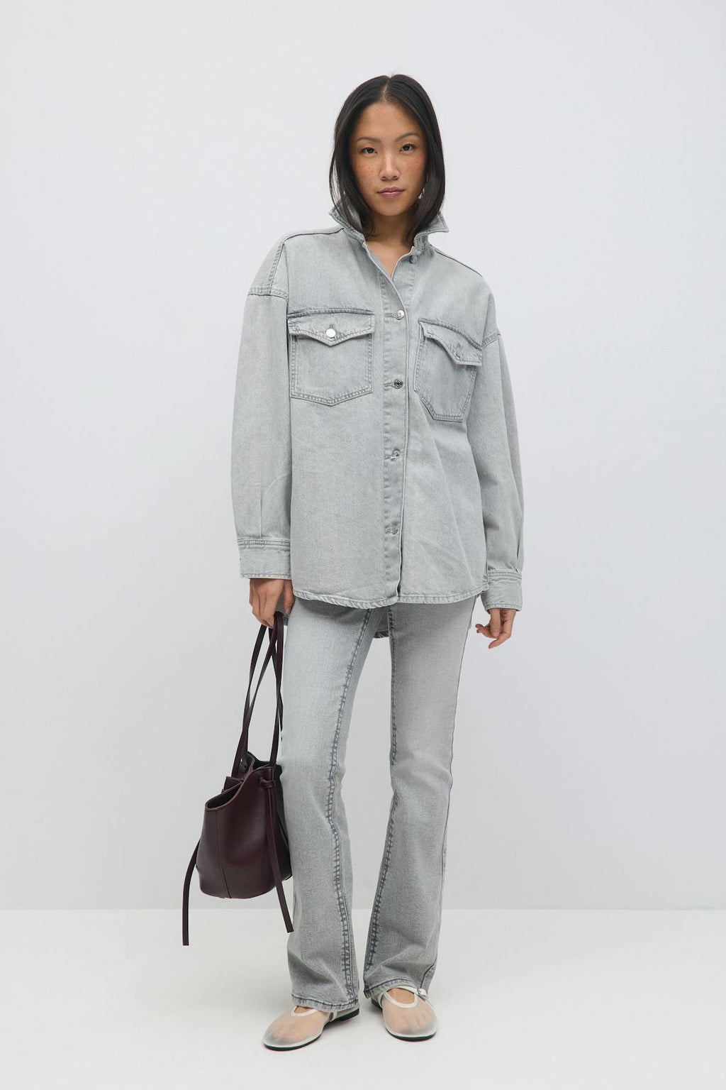Oversize denim shirt