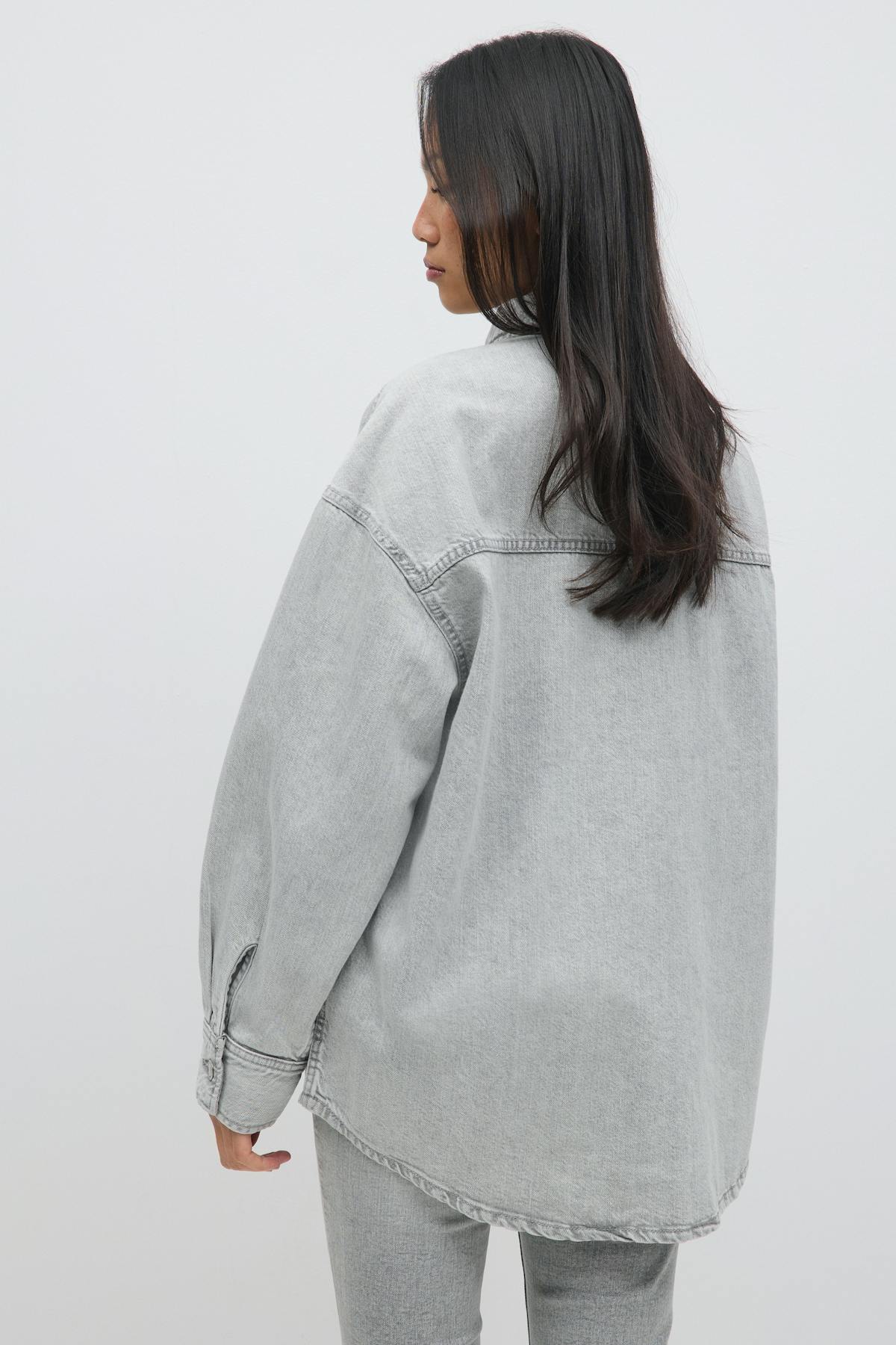 Oversize denim shirt