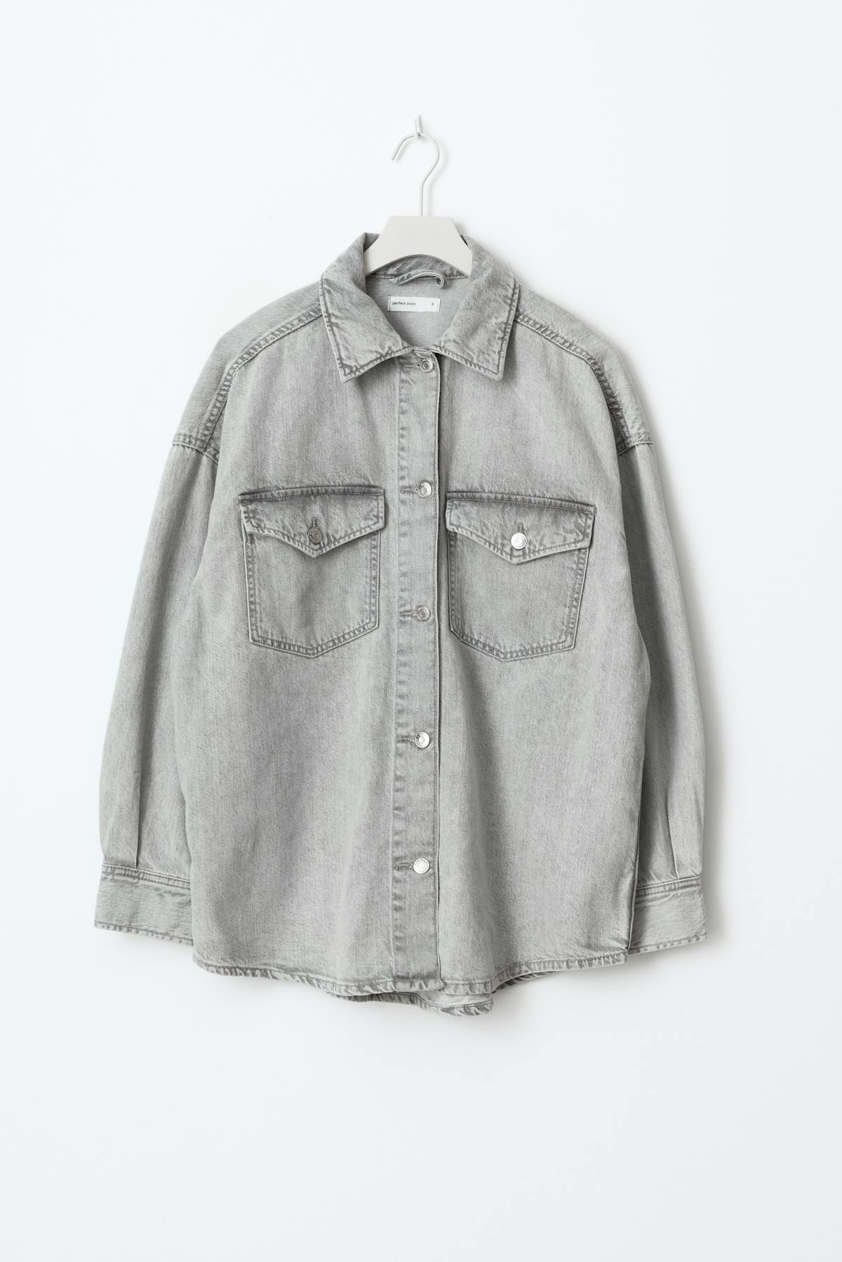 Oversize denim shirt