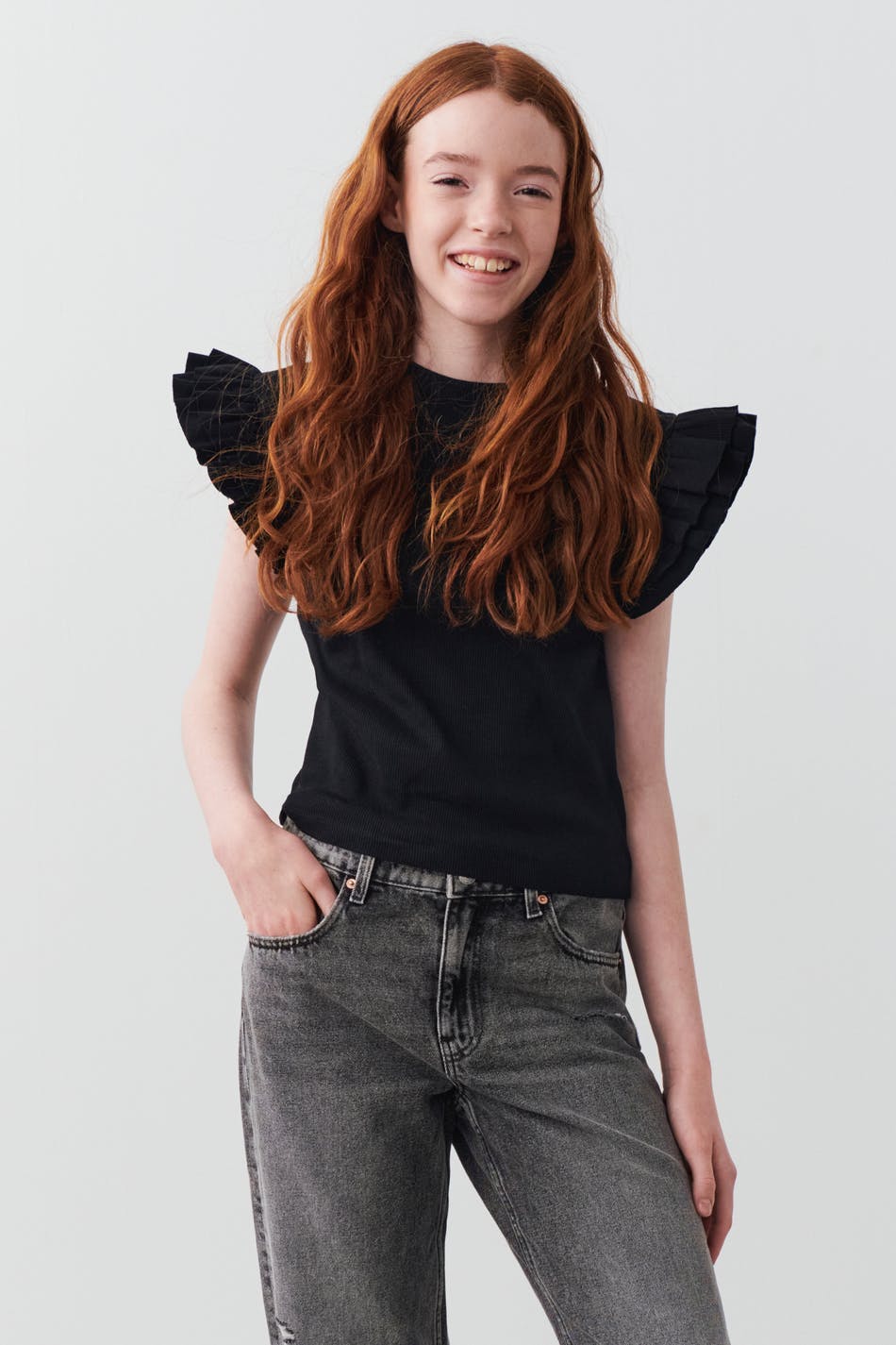 Y cute frill top