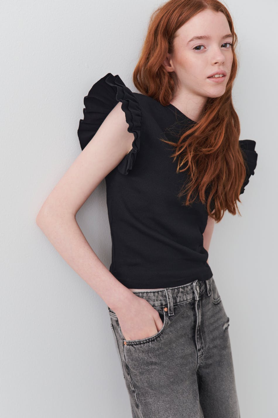 Y cute frill top